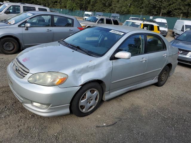 1NXBR32E53Z038308 - 2003 TOYOTA COROLLA CE GRAY photo 1