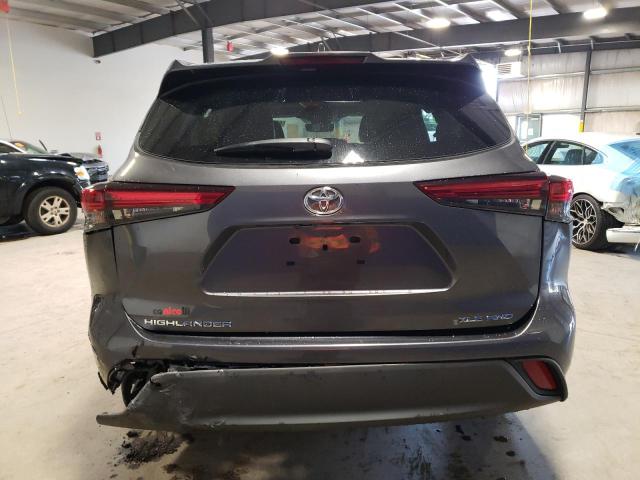 5TDGZRBH8LS513218 - 2020 TOYOTA HIGHLANDER XLE GRAY photo 6