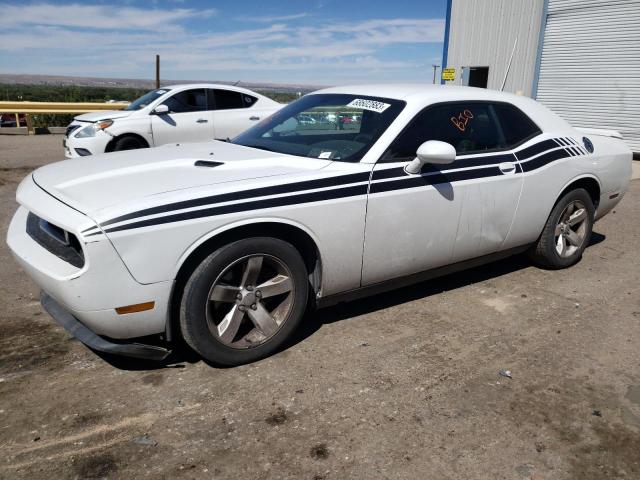 2C3CDYAG8EH304051 - 2014 DODGE CHALLENGER SXT WHITE photo 1