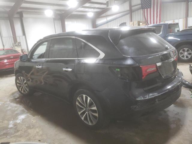 5FRYD3H43GB010953 - 2016 ACURA MDX TECHNOLOGY BLACK photo 2