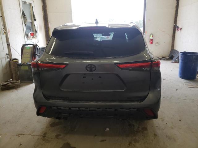 5TDGZRBH1MS527074 - 2021 TOYOTA HIGHLANDER XLE CHARCOAL photo 6