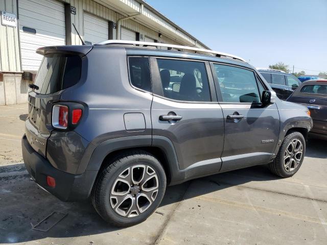 ZACCJADB1HPF16854 - 2017 JEEP RENEGADE LIMITED GRAY photo 3