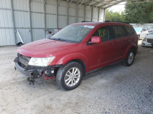 3C4PDCBG6DT653181 - 2013 DODGE JOURNEY SXT RED photo 1