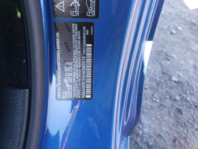 WBA4R9C55HK680574 - 2017 BMW 430XI BLUE photo 12