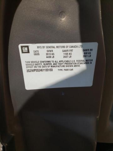 2G2WP552461133133 - 2006 PONTIAC GRAND PRIX 棕色 照片 12