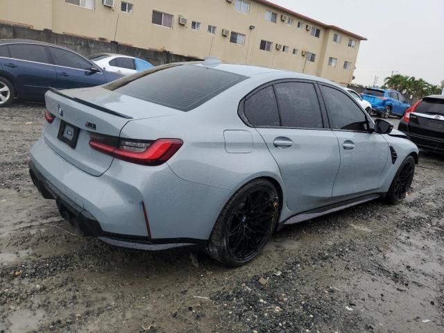 WBS33AY07NFM54337 - 2022 BMW M3 COMPETITION GRAY photo 3