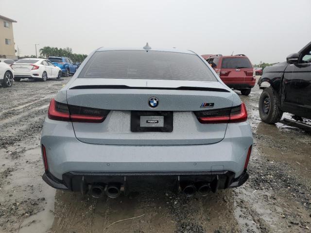 WBS33AY07NFM54337 - 2022 BMW M3 COMPETITION GRAY photo 6