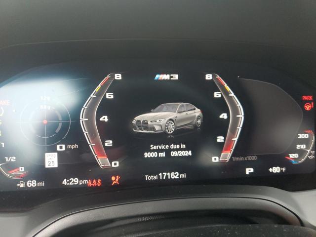 WBS33AY07NFM54337 - 2022 BMW M3 COMPETITION GRAY photo 9