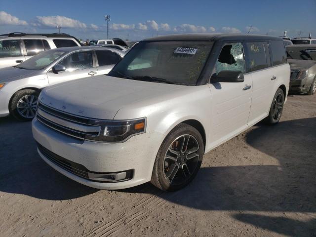 2FMGK5D88DBD27266 - 2013 FORD FLEX LIMITED WHITE photo 1