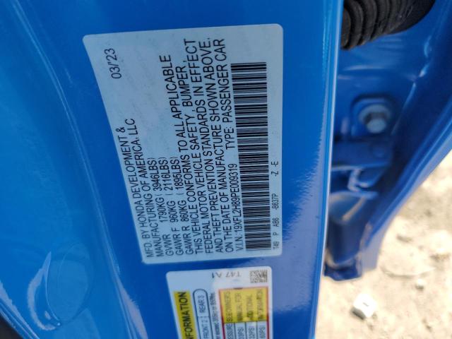 19XFL2H89PE009319 - 2023 HONDA CIVIC SPORT 蓝色 照片 13