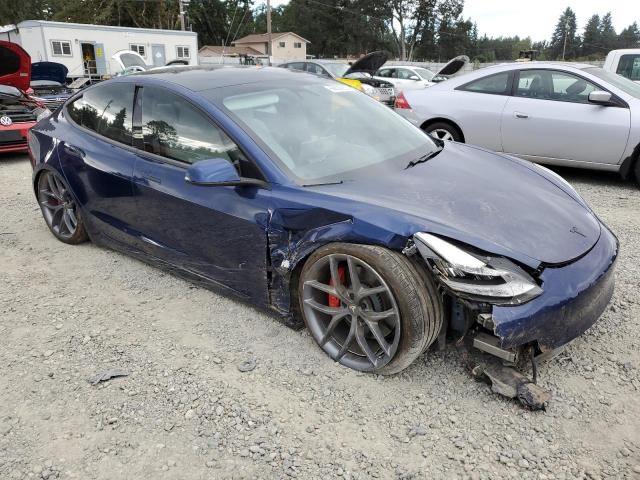 5YJ3E1EB6JF055652 - 2018 TESLA MODEL 3 BLUE photo 4