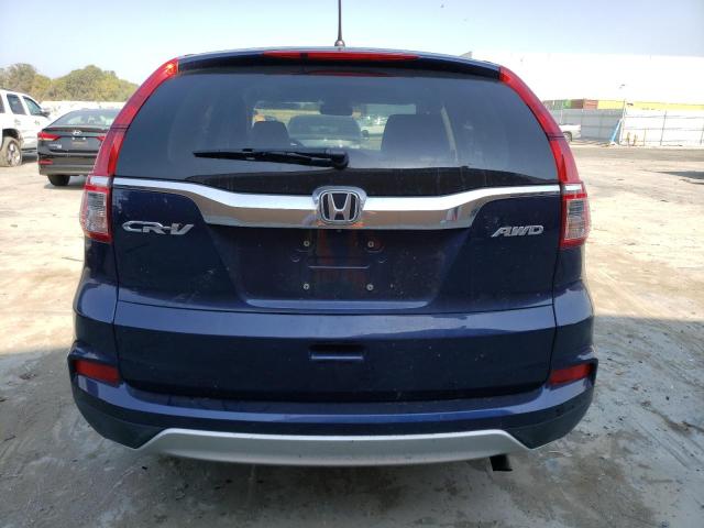 2HKRM4H52GH658905 - 2016 HONDA CR-V EX BLUE photo 6