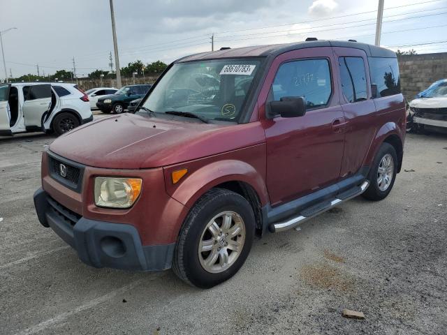 5J6YH28716L014032 - 2006 HONDA ELEMENT EX RED photo 1