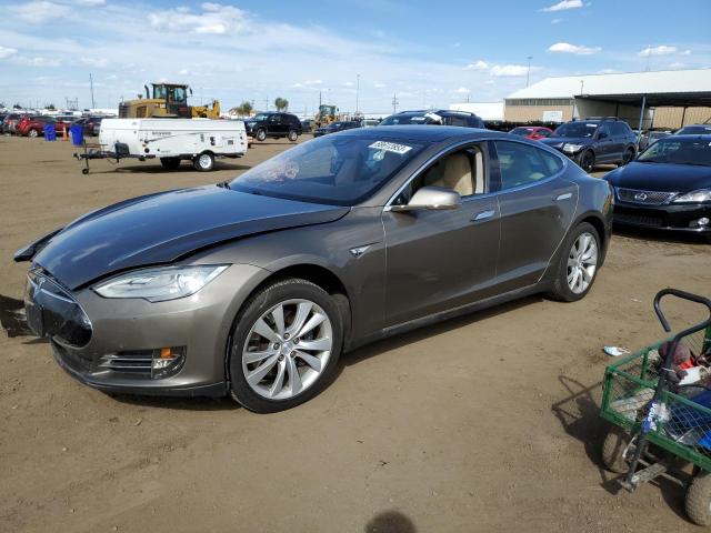 5YJSA1E2XGF129462 - 2016 TESLA MODEL S Ոսկեգույն լուսանկար 1
