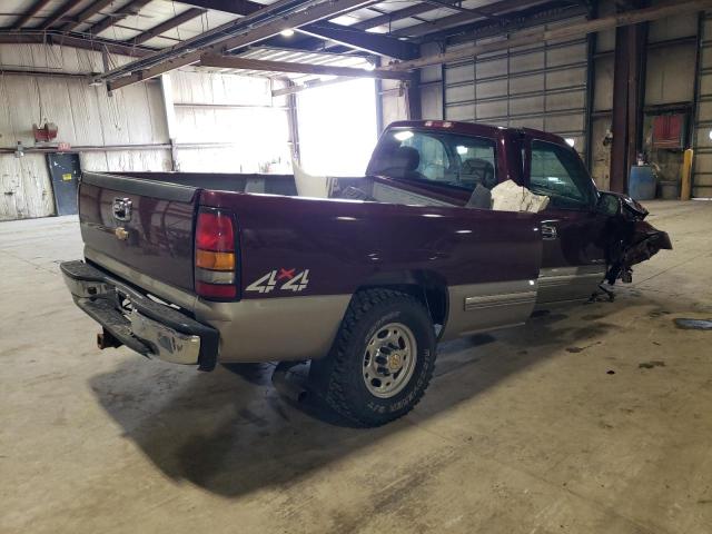 1GCGK24U2YE283159 - 2000 CHEVROLET SILVERADO K2500 MAROON photo 3