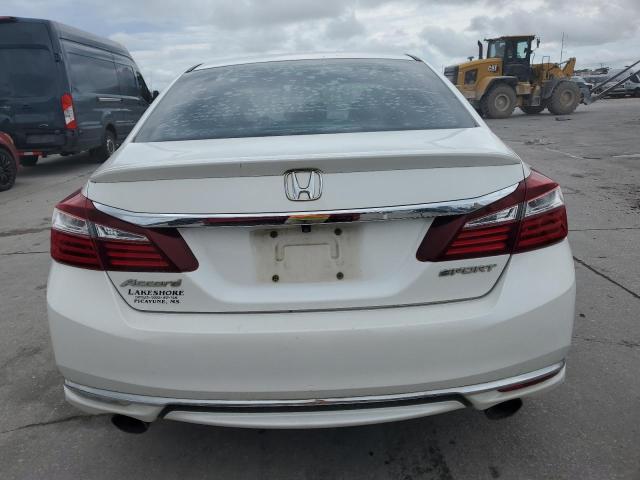 1HGCR2F55GA192863 - 2016 HONDA ACCORD SPORT თეთრი ფოტო 6