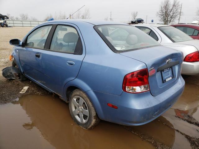 KL1TD52665B354852 - 2005 CHEVROLET AVEO BASE BLUE photo 2