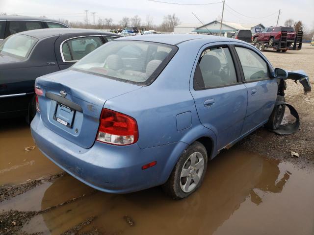 KL1TD52665B354852 - 2005 CHEVROLET AVEO BASE BLUE photo 3