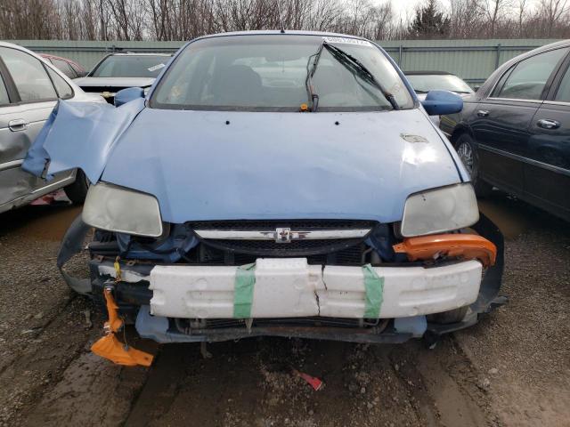 KL1TD52665B354852 - 2005 CHEVROLET AVEO BASE BLUE photo 5