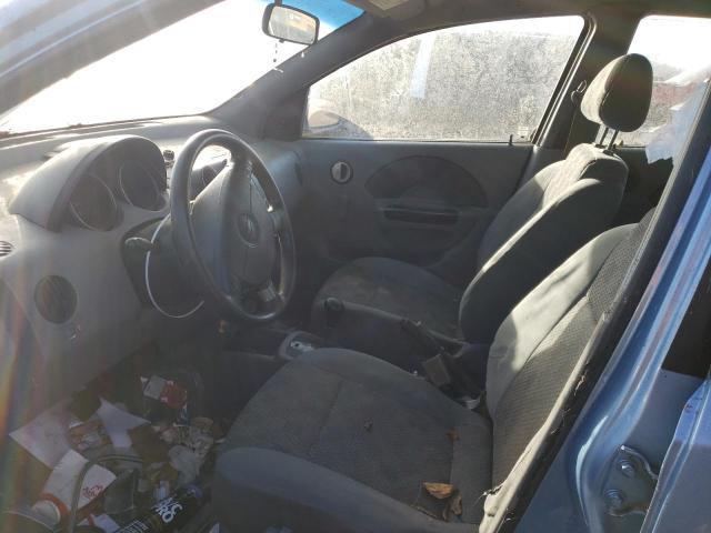 KL1TD52665B354852 - 2005 CHEVROLET AVEO BASE BLUE photo 7