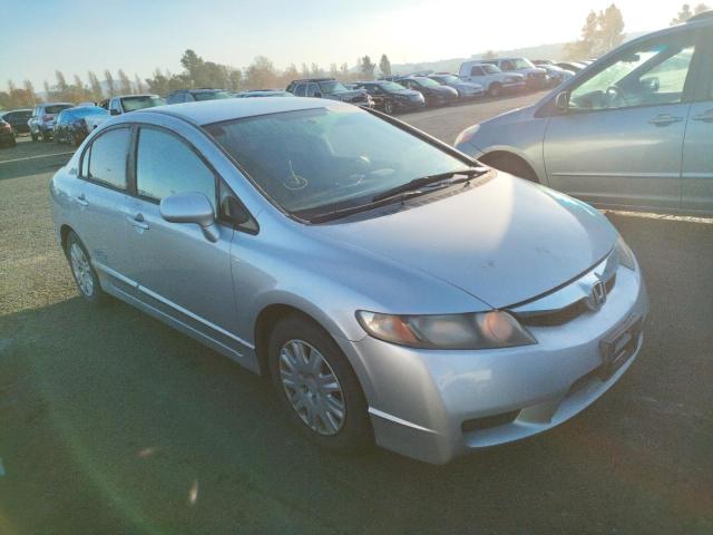 1HGFA46549L000629 - 2009 HONDA CIVIC GX SILVER photo 4