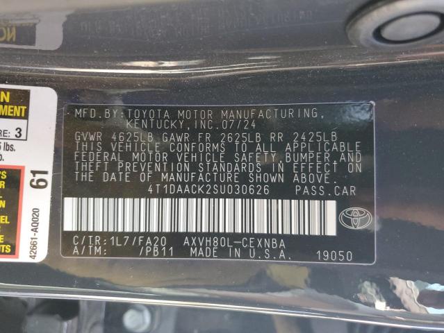 4T1DAACK2SU030626 - 2025 TOYOTA CAMRY XSE GRAY photo 12
