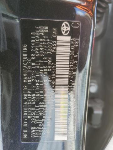 5YFEPMAE4MP169257 - 2021 TOYOTA COROLLA LE Schwarz Foto 13