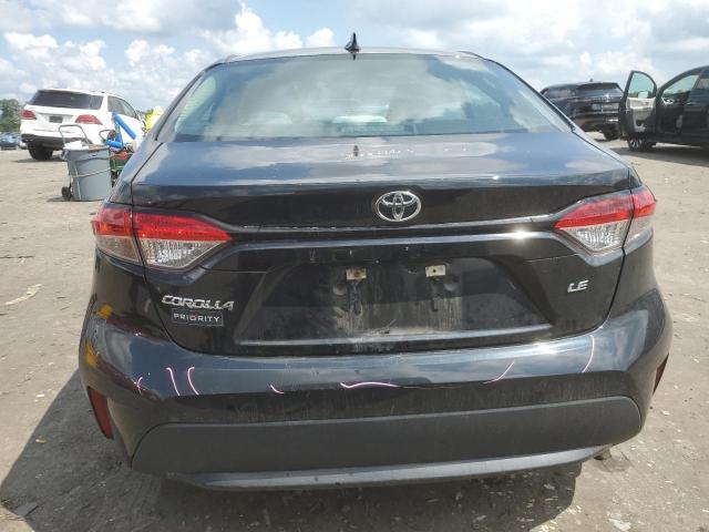 5YFEPMAE4MP169257 - 2021 TOYOTA COROLLA LE Schwarz Foto 6