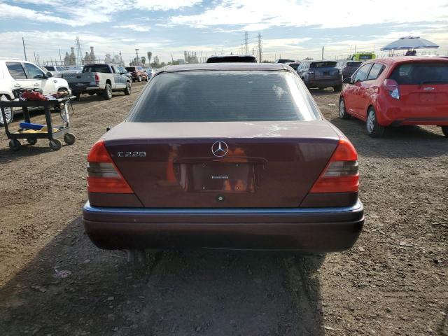 WDBHA22E4TF329112 - 1996 MERCEDES-BENZ C 220 BURGUNDY photo 6