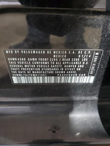 3VWML7AJ7EM611251 - 2014 VOLKSWAGEN JETTA TDI შავი ფოტო 13