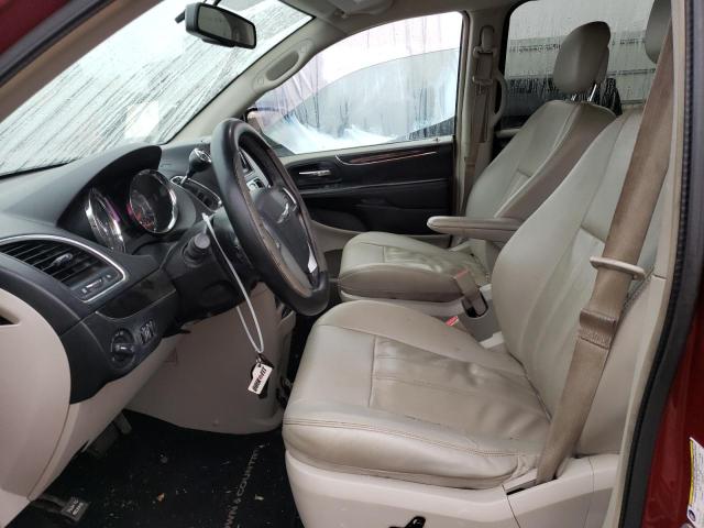 2C4RC1BG9DR559170 - 2013 CHRYSLER TOWN & COU TOURING ბურგუნდია ფოტო 7