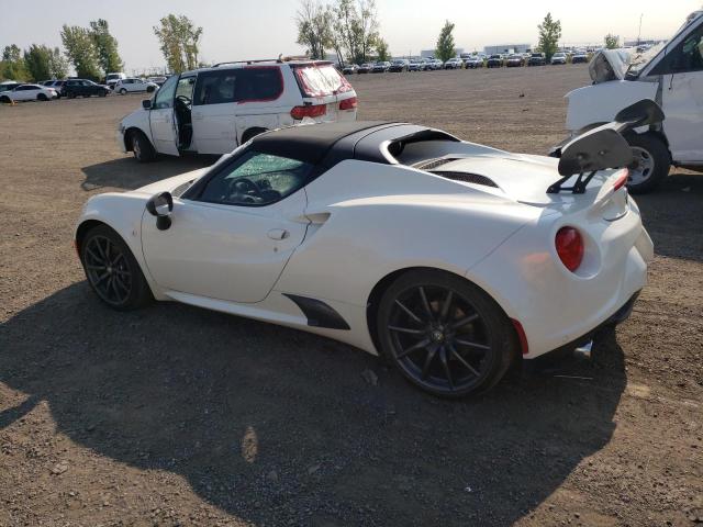 ZARBAAB46FM167238 - 2015 ALFA ROMEO 4C SPIDER WHITE photo 2