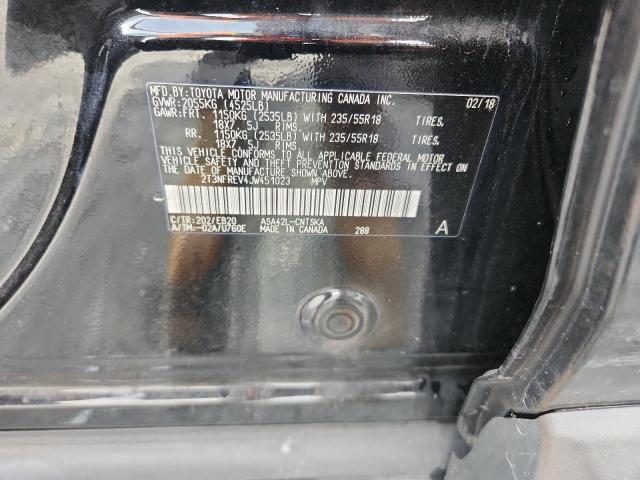 2T3NFREV4JW451023 - 2018 TOYOTA RAV4 SE შავი ფოტო 14