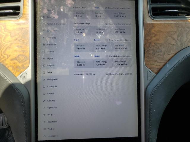 5YJSA1E23JF297824 - 2018 TESLA MODEL S Սև լուսանկար 9