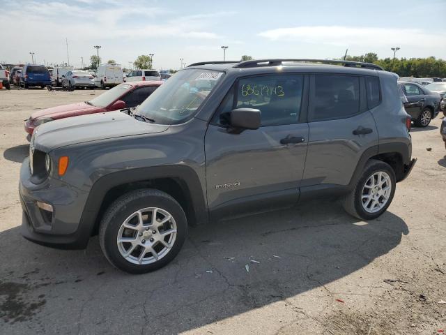 ZACNJBAB0KPK73710 - 2019 JEEP RENEGADE SPORT GRAY photo 1