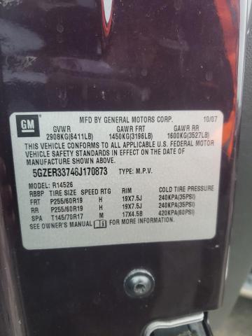 5GZER33748J170873 - 2008 SATURN OUTLOOK XR BURGUNDY photo 14