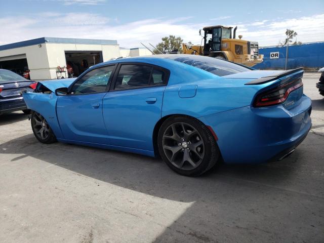 2C3CDXCT0FH866452 - 2015 DODGE CHARGER R/T BLUE photo 2