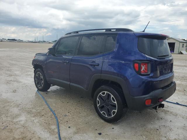 ZACCJBCTXGPE10997 - 2016 JEEP RENEGADE TRAILHAWK BLUE photo 2