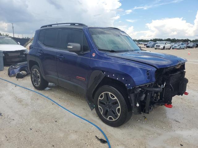 ZACCJBCTXGPE10997 - 2016 JEEP RENEGADE TRAILHAWK BLUE photo 4