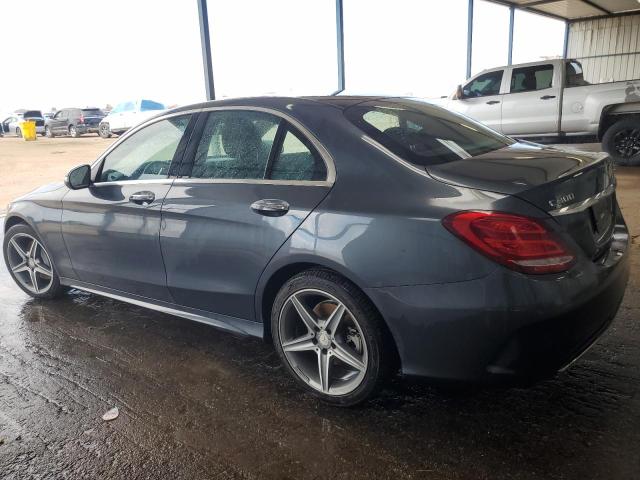 55SWF4KB9FU008427 - 2015 MERCEDES-BENZ C 300 4MATIC CHARCOAL photo 2