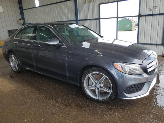 55SWF4KB9FU008427 - 2015 MERCEDES-BENZ C 300 4MATIC CHARCOAL photo 4