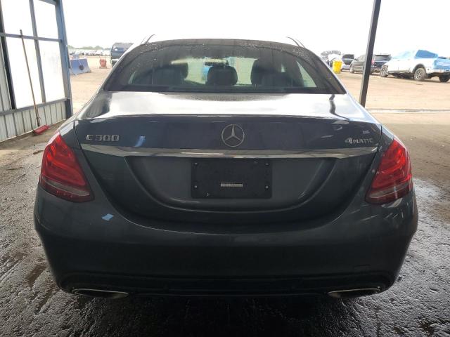 55SWF4KB9FU008427 - 2015 MERCEDES-BENZ C 300 4MATIC CHARCOAL photo 6