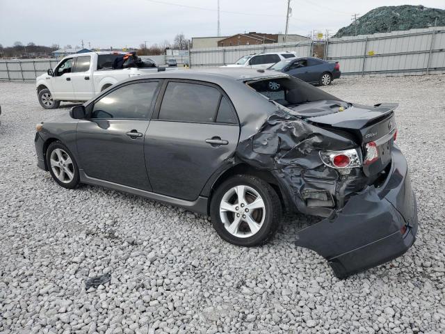 2T1BU4EE4BC666604 - 2011 TOYOTA COROLLA BASE GRAY photo 2