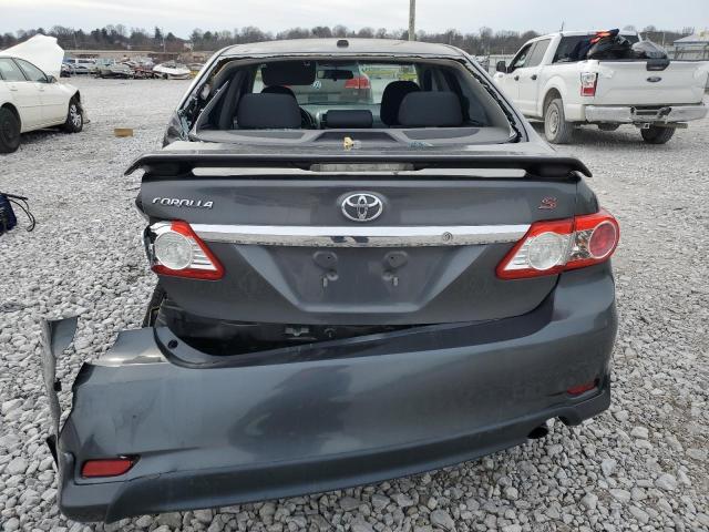 2T1BU4EE4BC666604 - 2011 TOYOTA COROLLA BASE GRAY photo 6