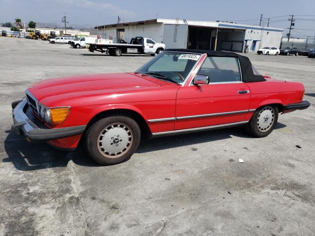 WDB1070461A036116 - 1986 MERCEDES-BENZ 560SL RED photo 1