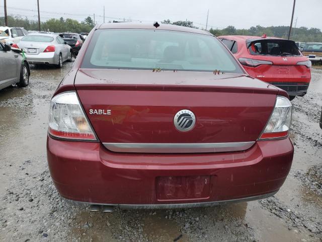 1MEHM40W48G614604 - 2008 MERCURY SABLE LUXURY RED photo 6