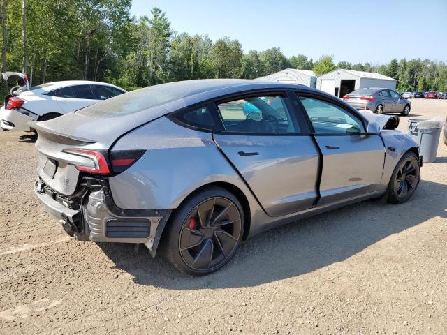 5YJ3E1ET7RF890082 - 2024 TESLA MODEL 3 银色 照片 3