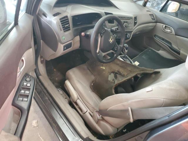 19XFB2F54CE031332 - 2012 HONDA CIVIC LX CHARCOAL photo 8