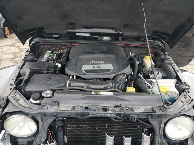 1C4HJWEG2EL253612 - 2014 JEEP WRANGLER UNLIMITED SAHARA BLACK photo 12