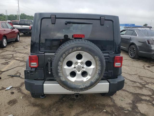 1C4HJWEG2EL253612 - 2014 JEEP WRANGLER UNLIMITED SAHARA BLACK photo 6